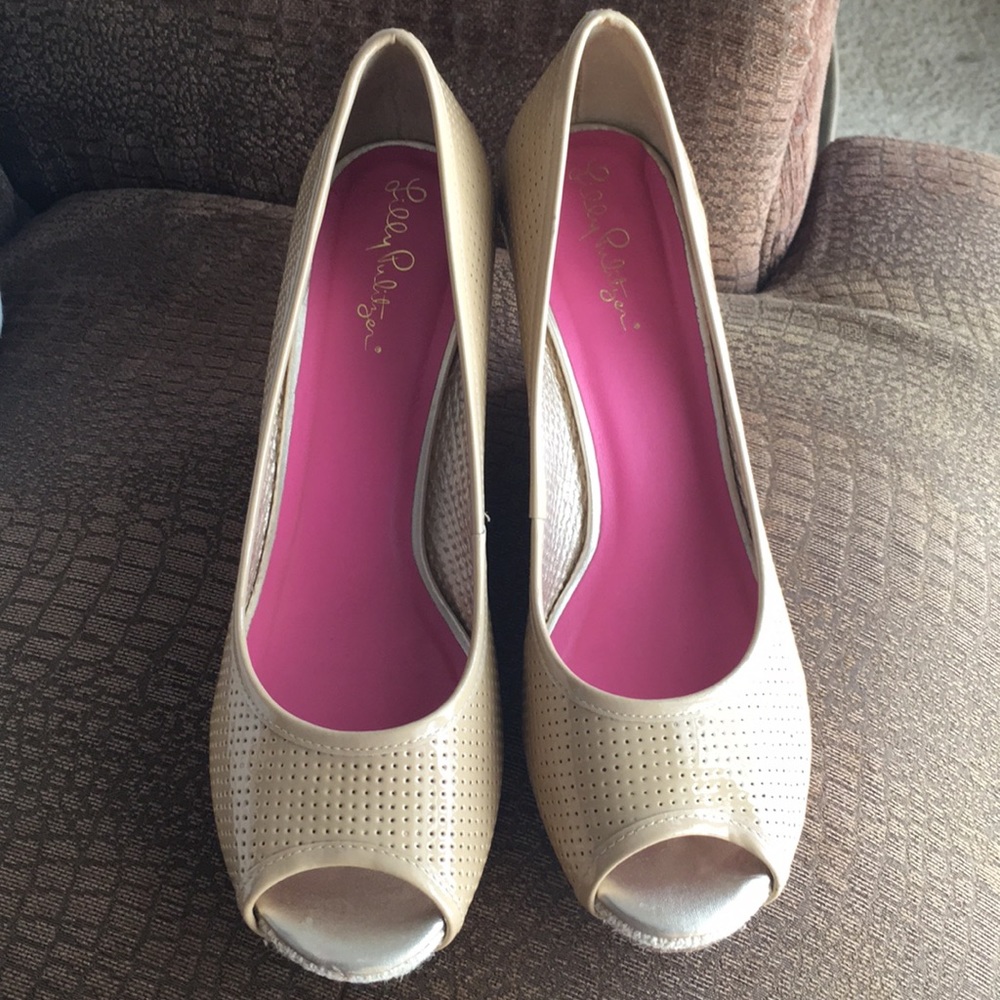 Lilly Pulitzer wedge heels